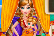 game Anna Frozen Baby Birth