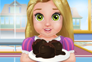game Baby Rapunzel cooking Cake Balls
