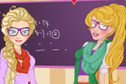 game Elsa and Aurora Back to School
