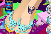 game Elsa Fancy Pedicure