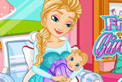game Frozen Elsa Gives Birth