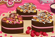 game Addicted To Dessert: Brownie Heart With Raspberry Cream