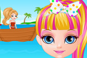 game Baby Barbie Beach Slacking