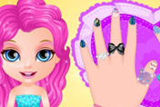 game Baby Barbie Glittery Nails