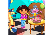 game Baby Dora Boots Birthday Party Decor
