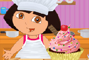 game Baby Dora Perfect Cupcake Swirl