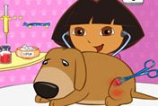 game Baby Dora Save the dog