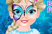 game Baby Elsa Butterfly Face Art