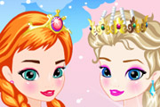 game Baby Elsa With Anna Dress Up