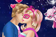 game Barbie Superhero and Ken Kissing