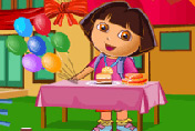 game Dora Birthday Bash Cleaning