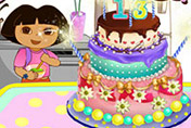 game Dora Make Cake