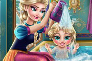 game Elsa Baby Wash