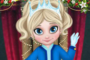 game Little Elsa Christmas Look