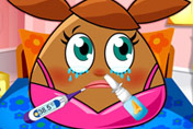 game Pou Girl Flu Care