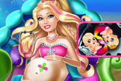 game Pregnant Barbie Mermaid Emergency