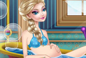 game Pregnant Elsa Queen Spa