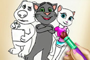 game Tom And Angela Coloring Book
